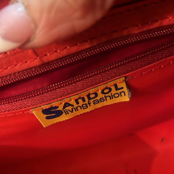 Sandol living fashion Red purse "Red Hat Ladies" Shoulder Bag - Picture 2 of 7